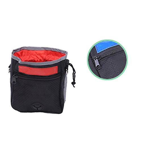 Lioobo Bolsa de tecido Oxford portátil para cães para treinamento ao ar livre, bolsos de alimentação