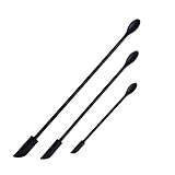 para Maquillaje Paquete de 3 Espátulas de SiliconaPequeña Espátula EspátulaMaquillaje Goma Mini Cuchillo Jamonero Profesional 3 Claveles (B, One Size)