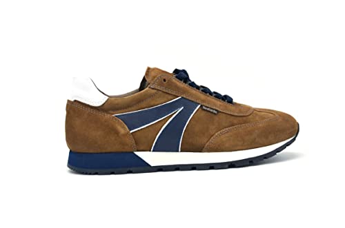 Sneackers Uomo NeroGiardini I102172U in Camoscio