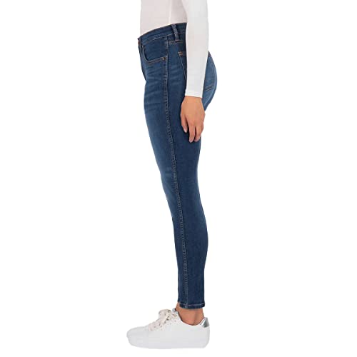 Kirkland Signature Women's High-Rise Skinny Jeans (10, Blue)2