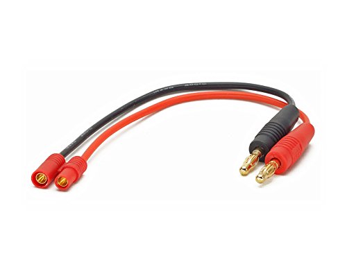 Battery Charger Charging Cable: HXT 3.5mm (2x Female Bullets) to 4mm Male Bullet Banana Plugs