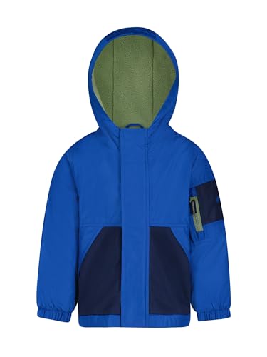 OSHKOSH B'GOSH Boys' Midweight Jersey Lined Hooded Jacket with Zipper Pocket - Main Image