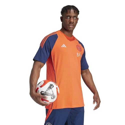 adidas Camiseta para hombre del Manchester United Tiro 24 2024 2025, Rojo brillante, L