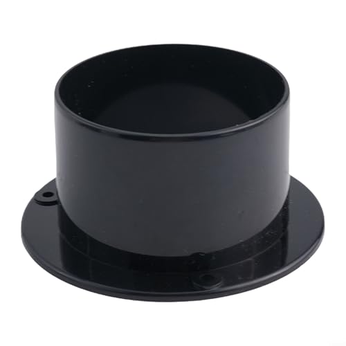 Qualoramall Raccord de bride de tuyau rond en ABS pour conduits de ventilation, raccord CVC en plastique avec trous de fixation pour une installation facile au mur, au plafond ou au sol, Compa (75 mm)