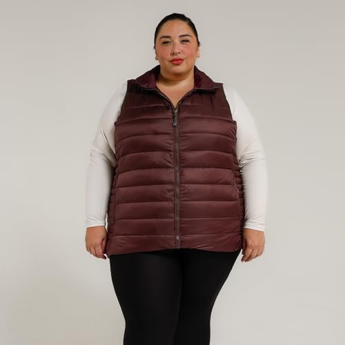 Womens 1X-6X Plus Size Insulated Vest Puffer Synthetic Down4