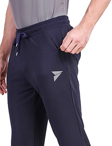 Image of FITINC Athleisure Track Pants for Men| Lycra Slim Fit Mens Dryfit Track Pant with Concealed Zipper Pockets | Quick Dry Pant Style Lower for Men for Home & Workout