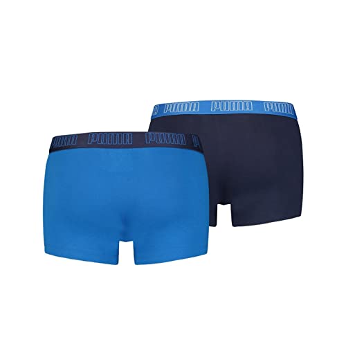 PUMA Herren Boxer Boxershorts Shorts Unterhosen Comfort Stretch 2er Pack, Farbe:Blau, Größe:2XL, Artikel:-005 True Blue – Ansicht 3