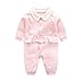 Bambino Pagliaccetto in Cotone Tutina Ragazzi Ragazze Manica Lunga Pigiama Neonato Cartone Animato Tutine Rosa 0-3 Mesi