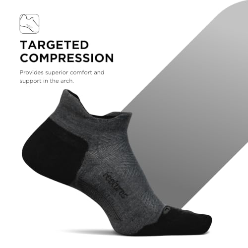 Image of Feetures Elite Max Cushion No Show Tab - Running Socks for Men & Women, Athletic Compression Socks, Moisture Wicking
