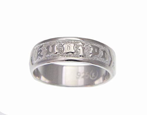 925 sterling silver Hawaiian plumeria scroll raised kuuipo smooth edge 6mm band ring size 3-142