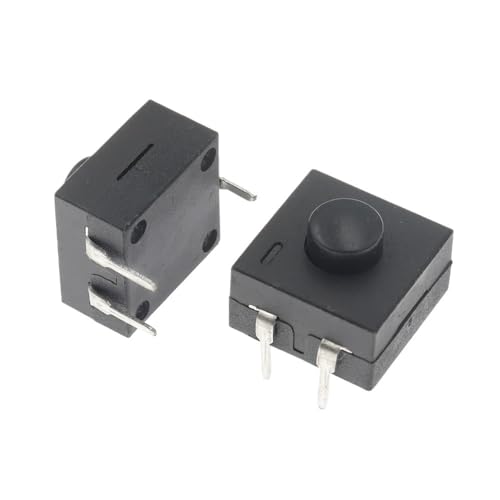 10PCS Double Row Vertical LED Flashlight Switch 3Pins ON-ON-Off 12 * 12 213BS