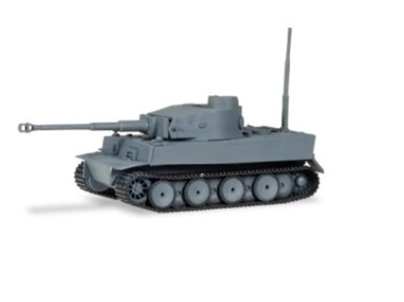 Char Tiger 1:87 Herpa prototype combat armure supplémentaire tuba ABS