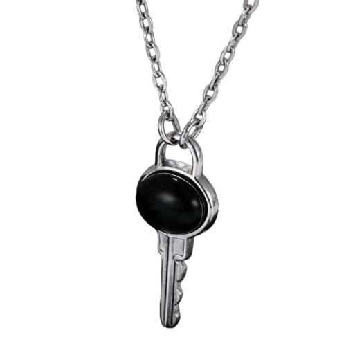 Collier agate noire pour hommes idée cadeau bijoux créatifs