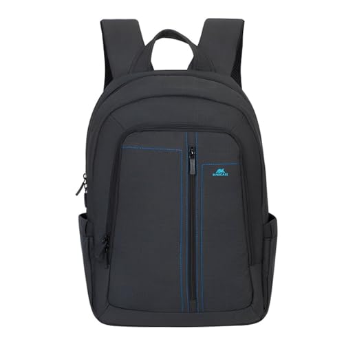 Image of RIVACASE Alpendorf 7560 Black Laptop Canvas Water Resistant Backpack 15.6 inch Inches