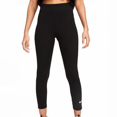 Nike Women's Sportswear Classic High-Waisted 7/8 Leggings, Black/Sail