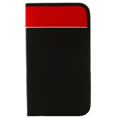 Zipper Media Storage Case. 72 Disc Capacity Cd/DVD Wallet. Made with Nylon Material in Assorted Color