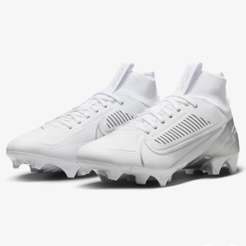 Nike Vapor Edge Pro 360 2 Men's Football Cleats (DA5456-102,White/Metallic Silver-White) Size 162