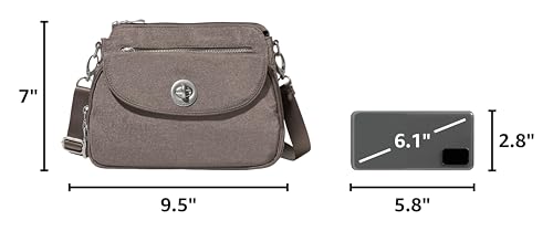 Image of Baggallini Calais Crossbody Bags for Women 10x7 Lightweight Water-Resistant Travel Purse, RFID & Interior Organization