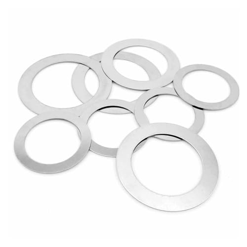 t@Xi[bV[ 20/100  M2 M3 M4 M5 M6 M8 M10 M12  M40 Sliver Washer XeX|ɔKXPbgVɔ (Size : 20pcs M10x20xThick, Color : Thi