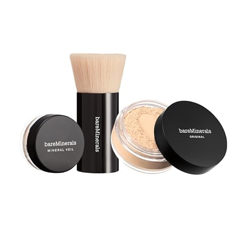 bareMinerals Original Get Started Kit 3-Piece Mineral Makeup Set, Fair, Vegan, Cruelty-Free &...