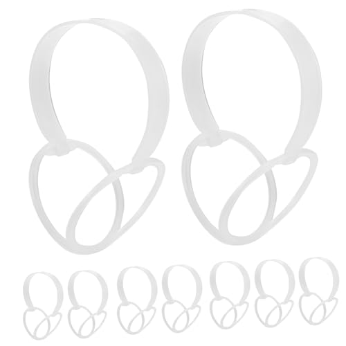 HOMOCONO 10pcs Plastic Earmuff Frame Rack Earmuff Frame Holder for DIY Making Earmuff Frame Rack Plastic Winter Earmuff Frame Holder