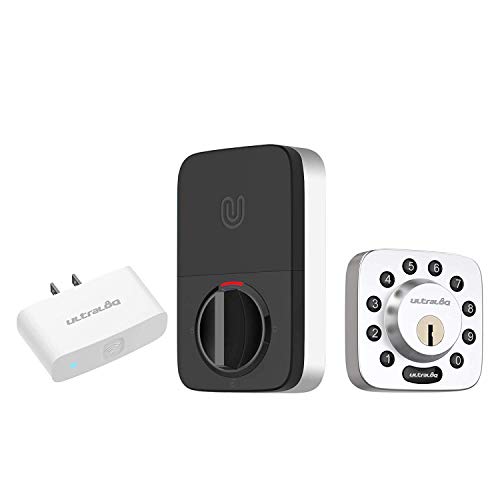 Ultraloq U-Bolt Bluetooth Enabled Keypad Smart Deadbolt (Satin Nickel) + Bridge WiFi Adaptor