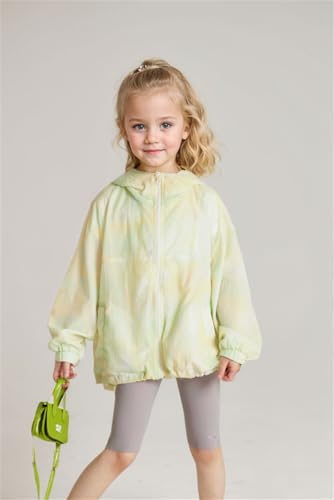 Kids UPF50+ Zip Up Hoodie Girls Quick Dry Light Sun Protective Athletic Jacket with Pockets2