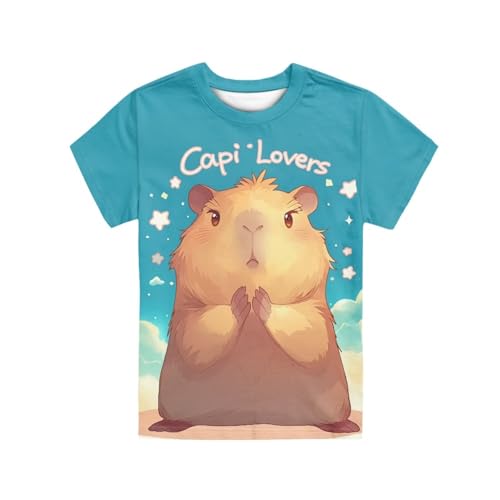 Image of Xhuibop Kids T Shirts for Boys Size 3-16 Girls Short Sleeve Sportswear Active Tops