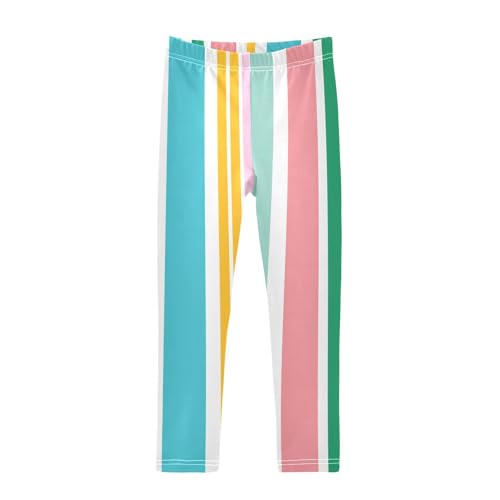 Heerful Colors Interesting Stripes Shorts for Toddler Girls Cotton Cartwheel Shorts Rash Guard for Beach