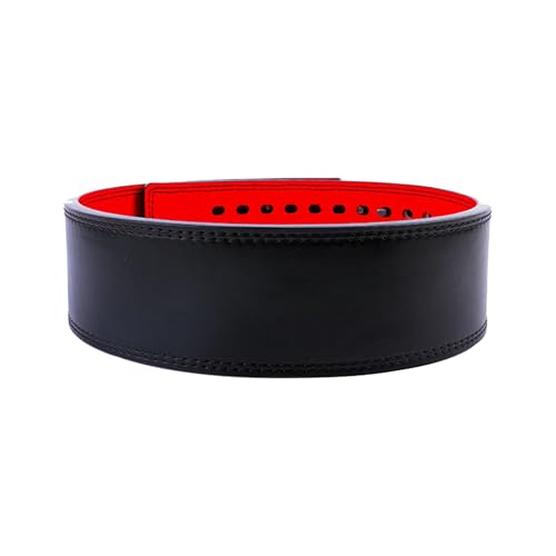 Cinturón de levantamiento de peso para hombres y mujeres, cinturón de fitness de cuero para levantamiento de pesas, soporte de espalda de madera ajustable para PowerLifting
