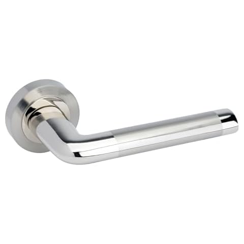 Chrome Interior Door Handles with Oval Levers Cover