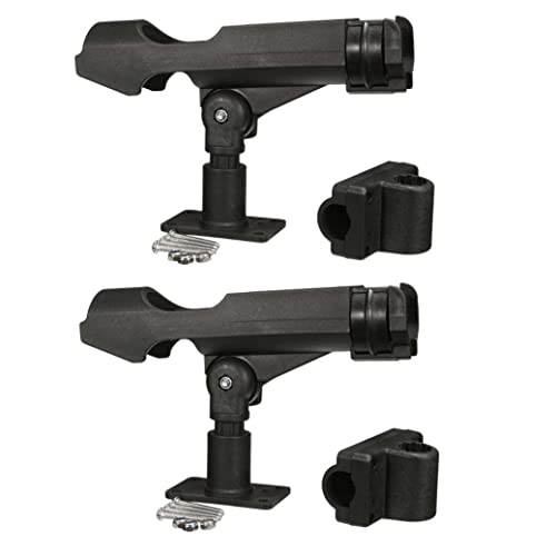 Support de canne à pêche pour kayak ajustable anti-chute rotation 360 degrés