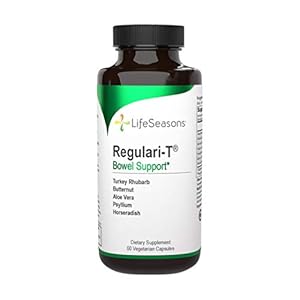 Life Seasons – Regulari-T – Constipation Relief Supplement – Natural Laxative – Maintain Healthy Colon Regulation and Elimination – Stool Softening – Reduce Gas Discomfort – 60 Capsules