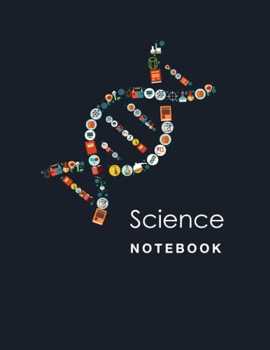 Science Notebook: Blank and Lined pages (DNA)