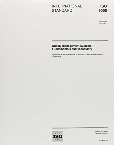 ISO 9000:2005, Quality management systems - Fundamentals and vocabulary