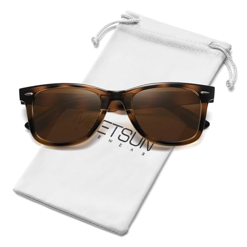 Image of MEETSUN Polarized Sunglasses for Women Men Classic Retro Square Frame Driving Sun Glasses UV Protection