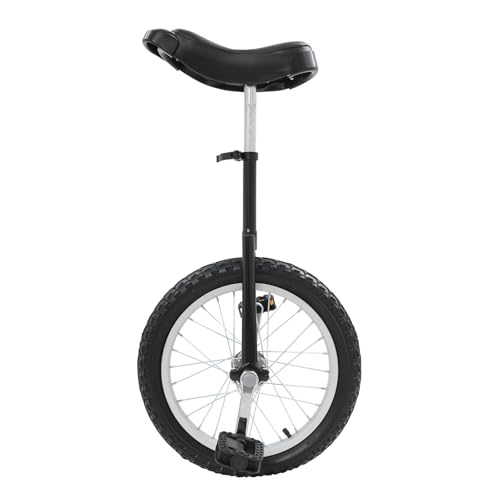 Image of DYNAMI Unicycle with Excellent Steel Frame,Leakproof Tire,Adjustable Height,Curved PU Seat,Mute Bearing,Anti-Slip Designs,for Outdoor Sports Fitness Exercise