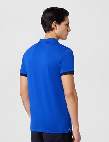 Image of United Colors of Benetton Men Cotton Solid Regular Fit Polo Shirt