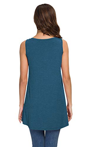 image for AWULIFFAN Women's Summer Sleeveless V-Neck T-Shirt Short Sleeve Sleepw