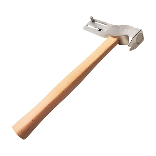 Rvluw Magnetic Roofing Hammer Solid Wood Handle Claw Hammer