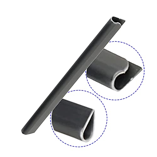 Alaskaprint 30x Befestigungsclips Sichtschutz Klemmschienen für Sichtschutzstreifen Doppelstabmatten Garten Klemmstreifen zur Befestigung von Sichtschutzstreifen Sichtschutzfolie Zaunfolie Anthrazit