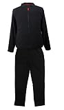 MARC & MARK Duży miękki strój do joggingu z polaru czarny 2XL - 10XL
