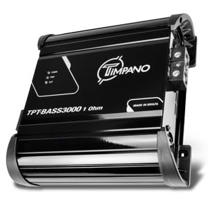 Image of Timpano Mono 3000 Watts Subwoofer Car Audio Amplifier TPT-BASS3000 1 Ohm - 12 Volts 3K Monoblock Class D Car Amp, Built-in Crossover & Bass Boost with Smart Fans
