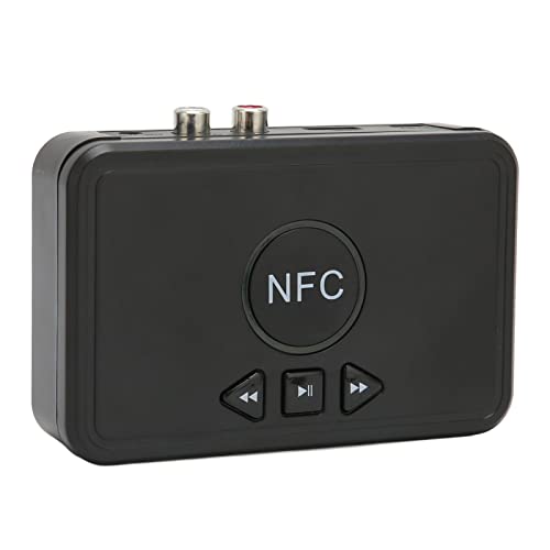 Bluetooth 5.0 Audio Receiver, Bluetooth Aux Adapter HiFi Audio Adapter with 3D Surround, 3.5mm Support NFC Sensor for Home Car Speakers