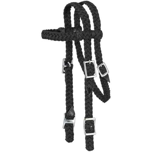 Tough 1 Braided Nylon Mini BB Headstall Black