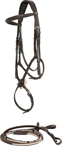 Muserolle Croisée Horze Prescott Figure 8 pour un meilleur contrôle du cheval