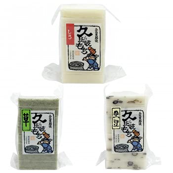 久比岐の里 18 白餅 草餅 黒豆餅 各2本 計6本セット