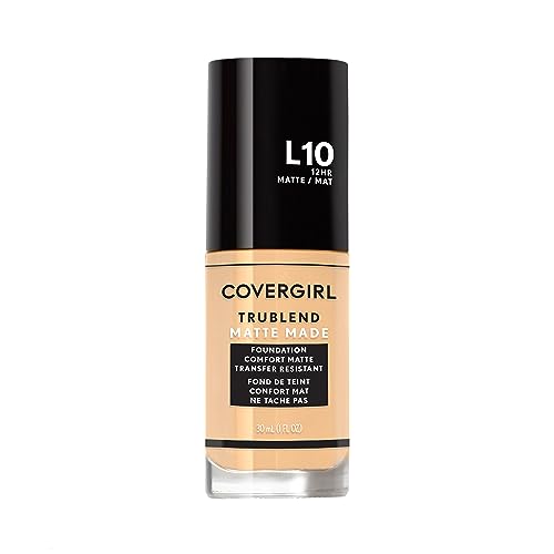 COVERGIRL TruBlend Matte Made Liquid Foundation, Fair Porcelain, 1 Fl Oz