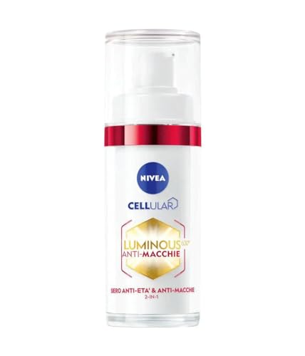NIVEA Luminous630 - Sérum facial antiedad y antimanchas, 30 ml, antiarrugas y manchas con ácido hialurónico patentado y tiamidol, suero facial con relleno de arrugas