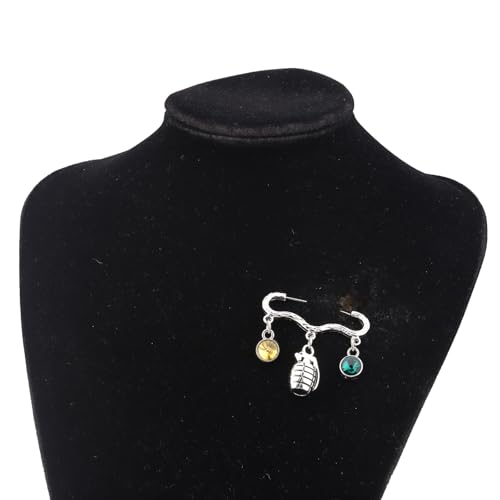 Image of Anime Manga Series Beads Bracelet Baku Grenades Charm Brooch Pin Anime Merchandise Gift for Fans